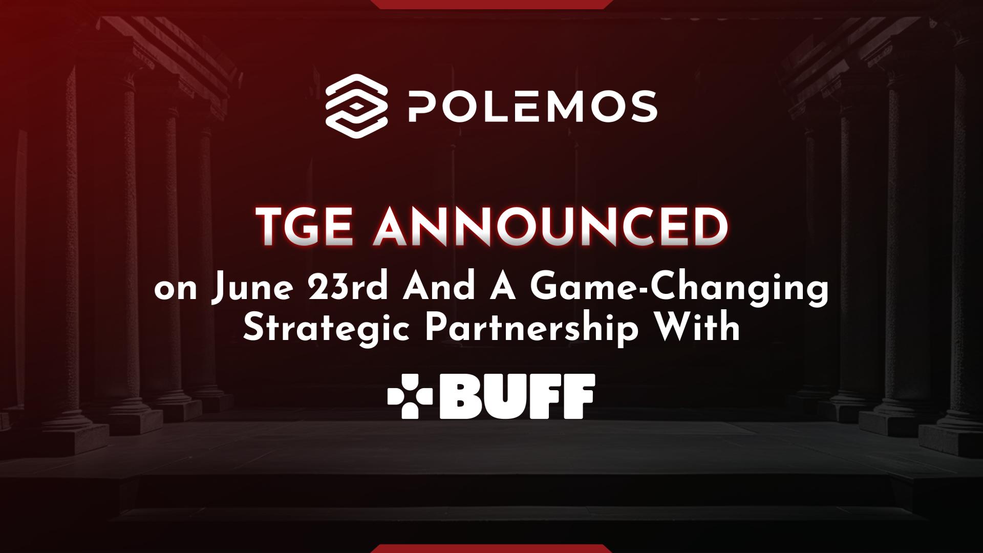 Polemos announces TGE launch and strategic partnership with BUFF to accelerate adoption of Web 3.0